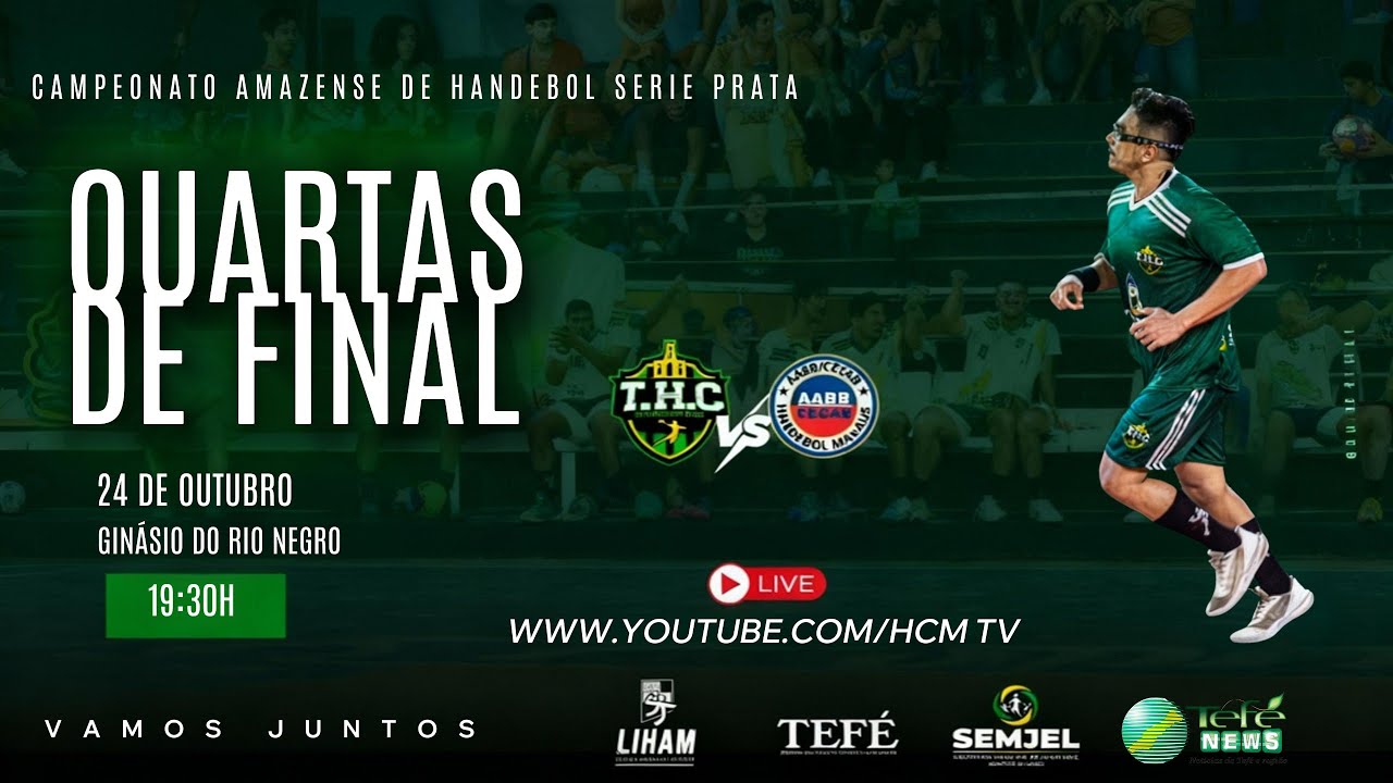 Campeonato Amazonense De Handebol - Série Prata - Quartas-Final. THC VS AABB CECAB [RETRANSMISSÃO]