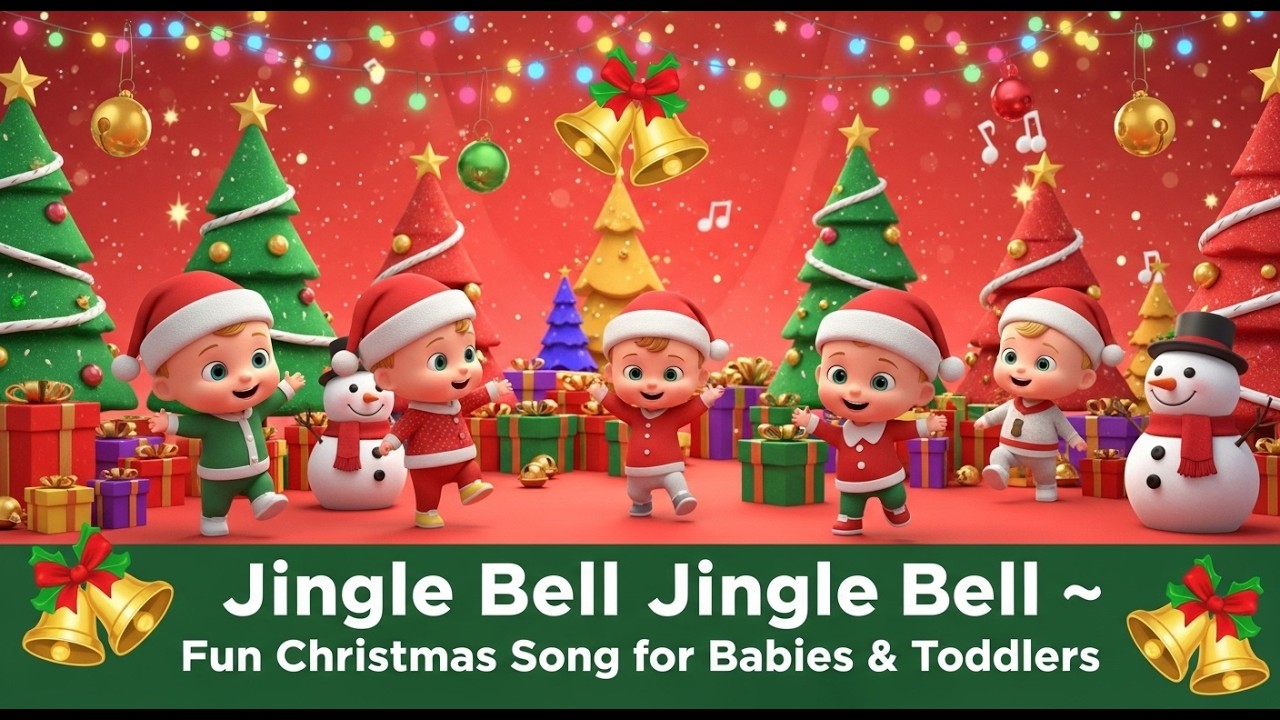 🎅 Jingle Bell Jingle Bell – Fun & Cute Christmas Song for Babies and Toddlers 🎄✨