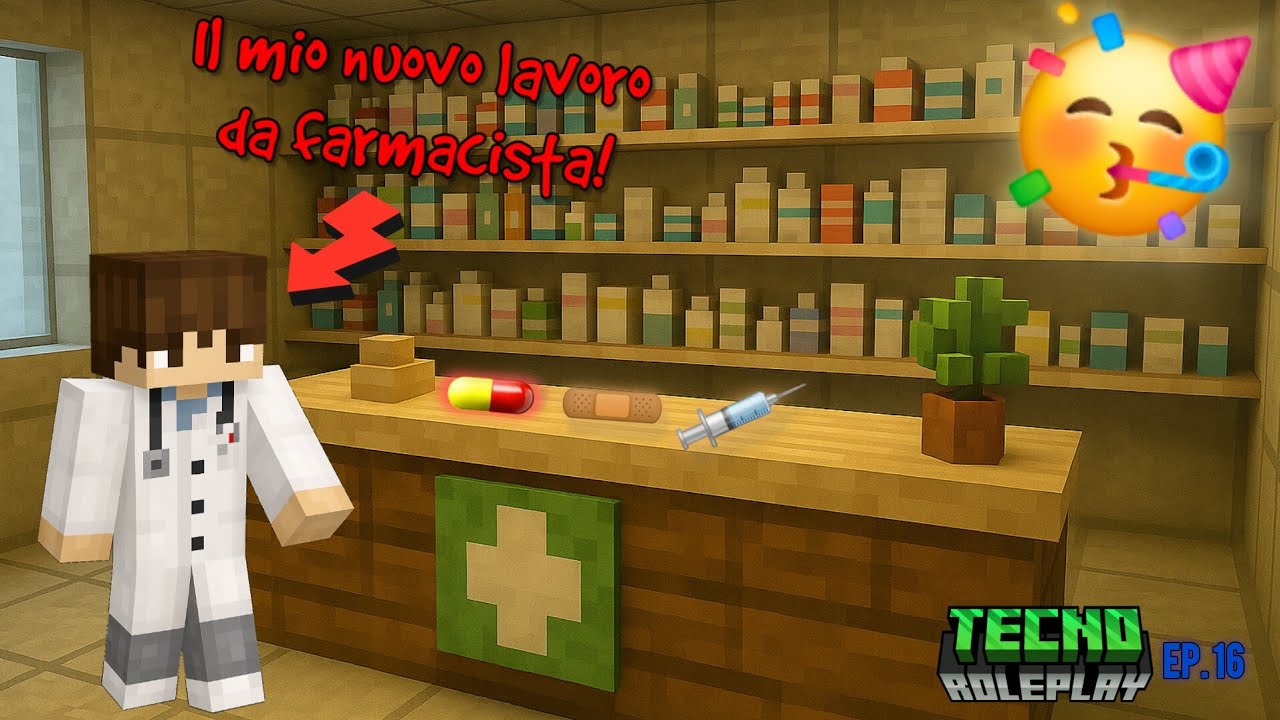 IL MIO NUOVO LAVORO DA FARMACISTA! TecnoRoleplay Ep.16