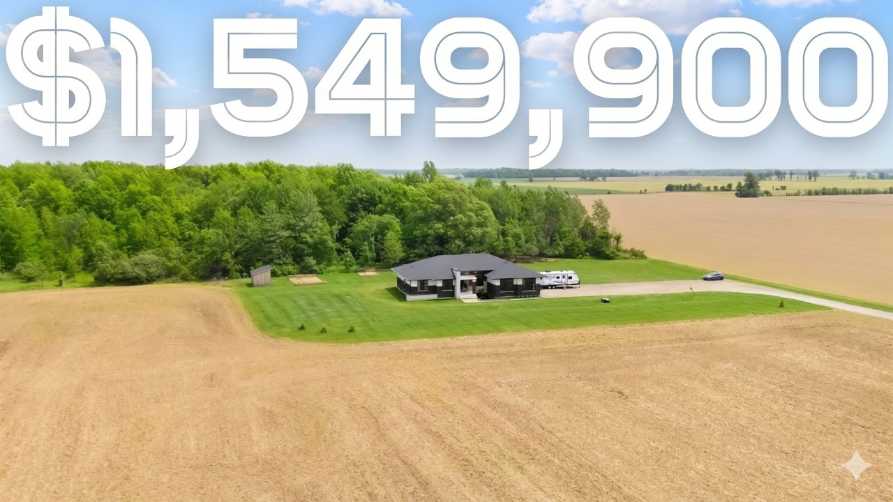 Inside a Rare 50 Acre Luxury Farm Estate | Custom Home, Trails & Workable Land Near Dresden ON