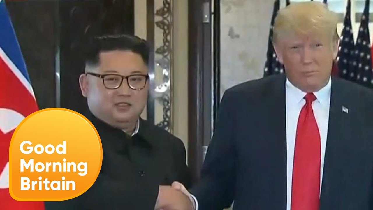 President Trump and Kim Jong Un in Historical First Meeting | Good Morning Britain