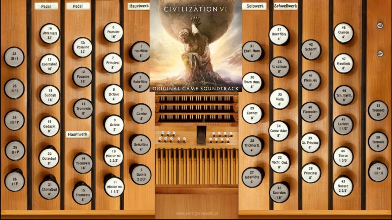 Sogno di Volare (Civilisation VI)—Organ Cover [+Sheet Music]