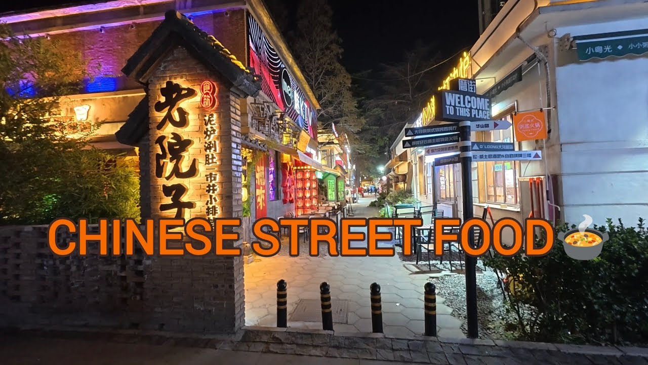 China Street Food Walking Tour 🇨🇳 | 4K | Ultra HD Night Market Food & Real City Ambience