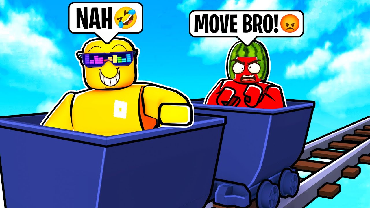 Two Player CART RIDE in Roblox (FUNNY MOMENTS)