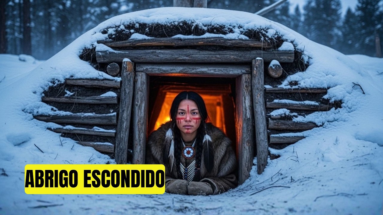 Como os nativos construíam abrigos subterrâneos eficaz de inverno 🌨️ —Documentário da sobrevivência.