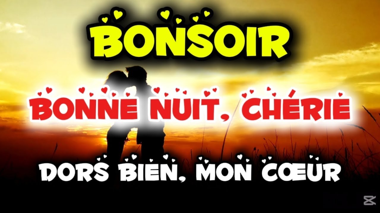 BONNE NUIT, mon amour ❤️ Un joli message d’amour pour toi, mon cœur 💘 BELLE NUIT et doux rêves 💙