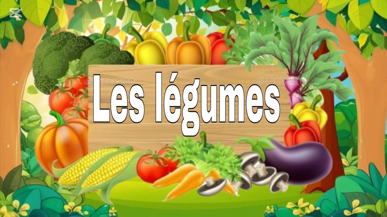 Apprendre le nom des legumes en Français pour enfants!! Très facile! 