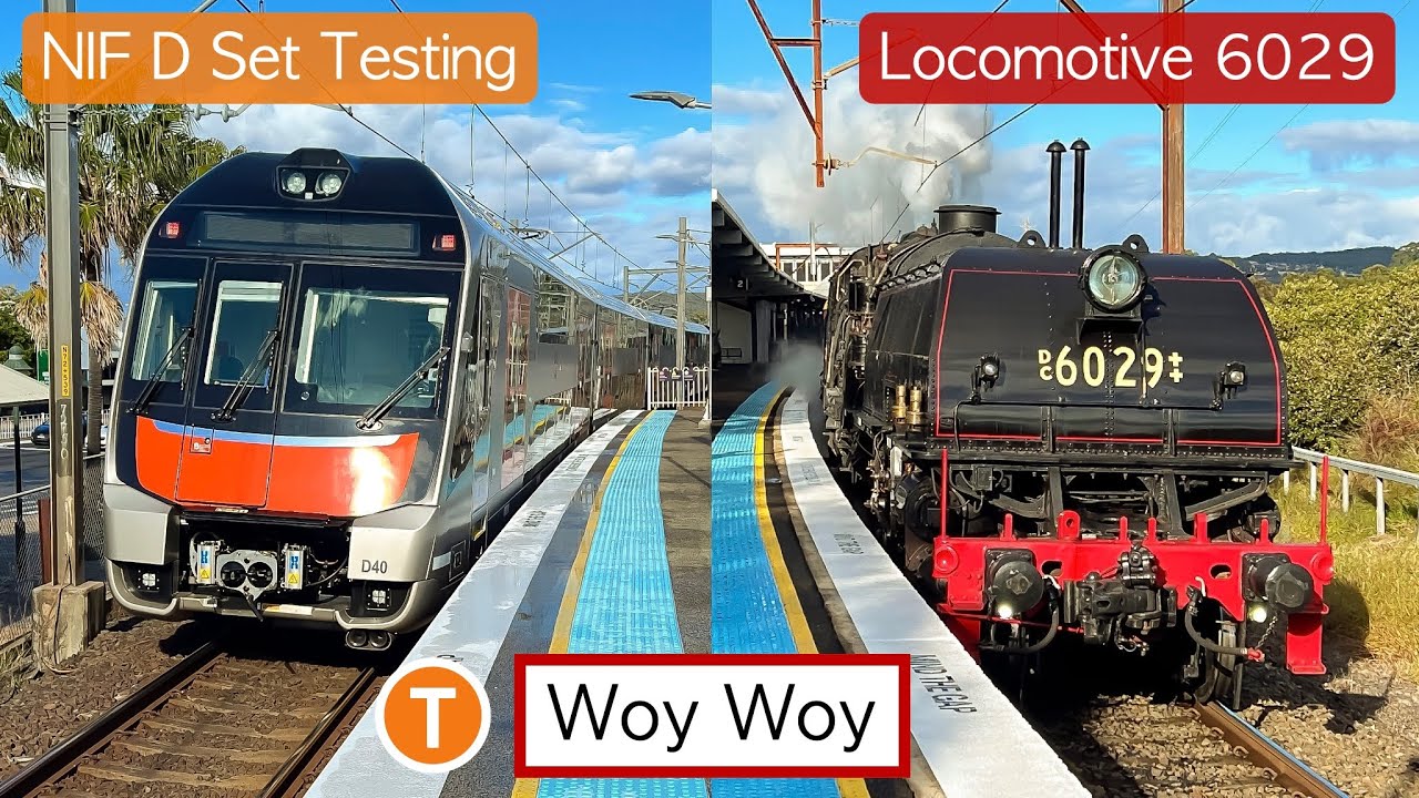 Transport for Sydney Vlog 827: Woy Woy Part 5 - Featuring Locomotive 6029 + NIF D Set Testing