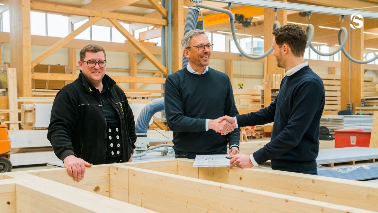 Auf dem Weg zum industriellen Bauunternehmen (Schütt Holzbau)