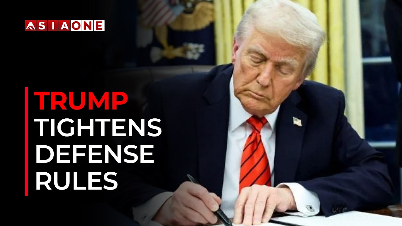Donald Trump Signs Order Tightening U.S. Defense Supply Chain Requirements | Asia One News