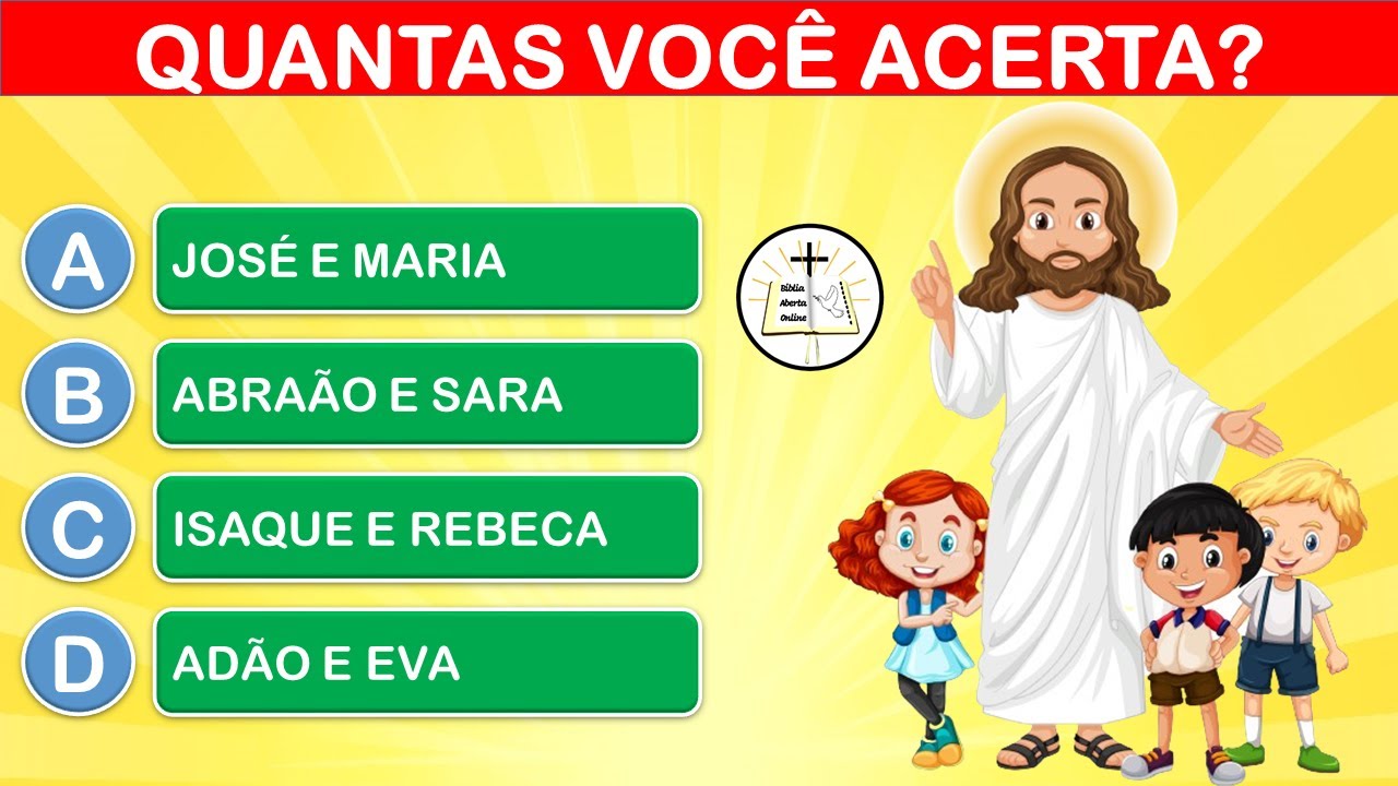 10 PERGUNTAS BÍBLICAS DE NÍVEL INFANTIL - QUIZ BÍBLICO #3