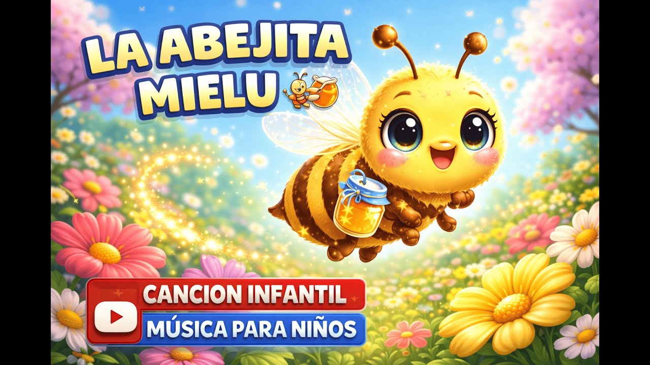 ✨ La Abejita Mielu – Canción Infantil | Música para Niños | Animación Educativa 🐝🍯