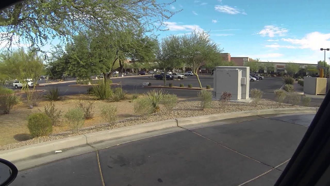 Drive down Jensen Road, Mesa, Arizona to McDonald's Sausage McMuffin Breakfast Meal, GOPR8542