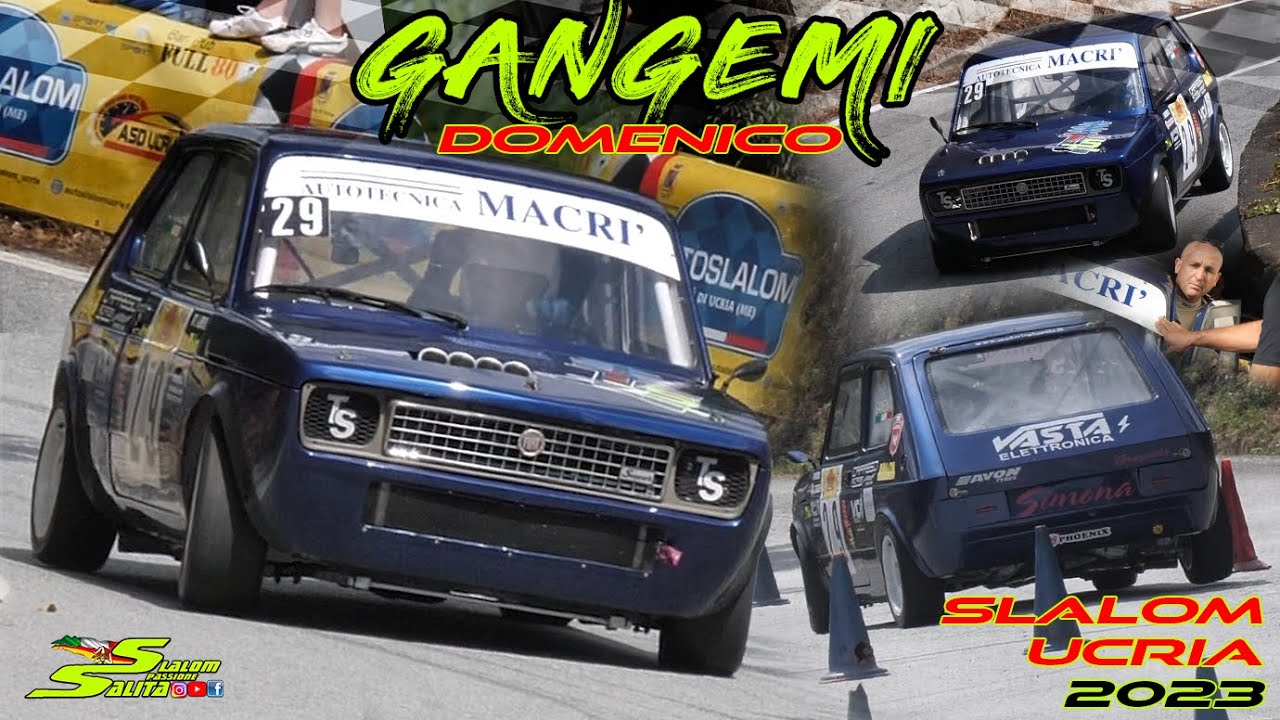 SLALOM UCRIA 2023 // FIAT 127 E1 ITALIA 1400cc MAXIMUM SCREAMING // DOMENICO GANGEMI