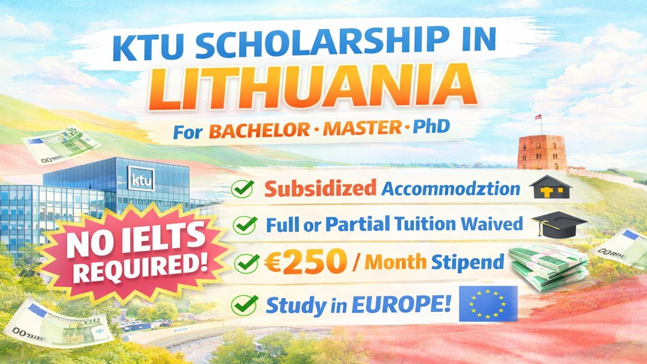 Стипендия КТУ в Литве | Бакалавриат, магистратура и аспирантура | IELTS не требуется | Пошаговое ...