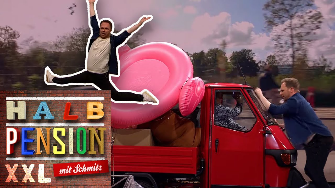 In der VERKEHRSKONTROLLE: Sei ein menschlicher Scheibenwischer!| Halbpension mit Schmitz XXL | SAT.1