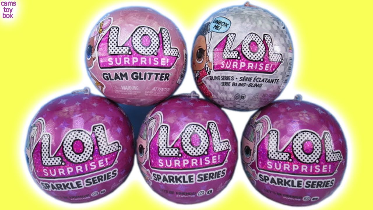 Куклы LOL Surprise серии SPARKLE GLAM GLITTER BLING распаковка нераспакованных игрушек