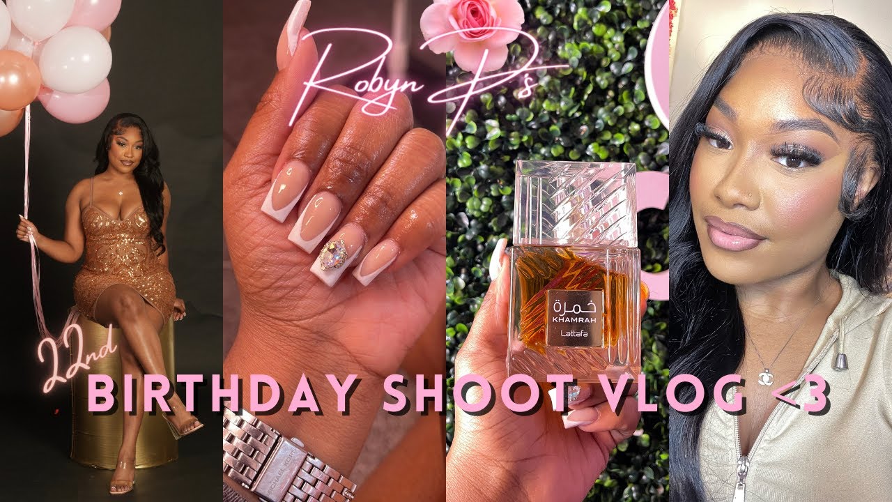 GRWM: 22ND BDAY PHOTOSHOOT 💗 NAILS, HAIR & BIRTHDAY MAKEUP TUTORIAL 🥳♎️💕
