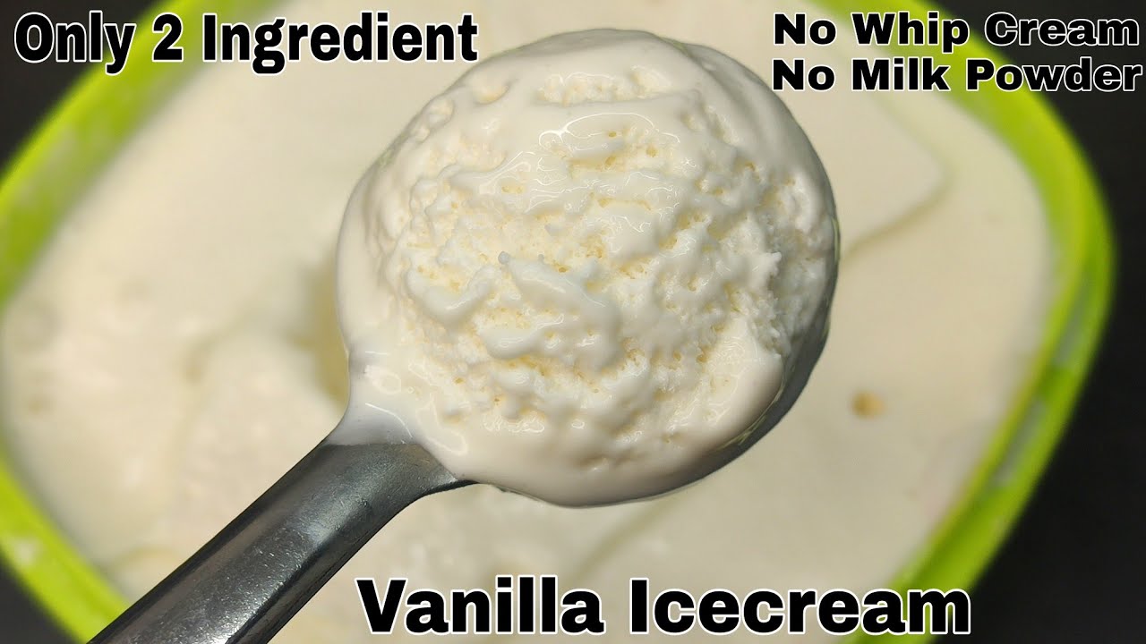 Only 2 Ingredient Vanilla Icecream Without Whip Cream,Milk Powder, Beater, Mixer|२ चीजो से आईसक्रीम