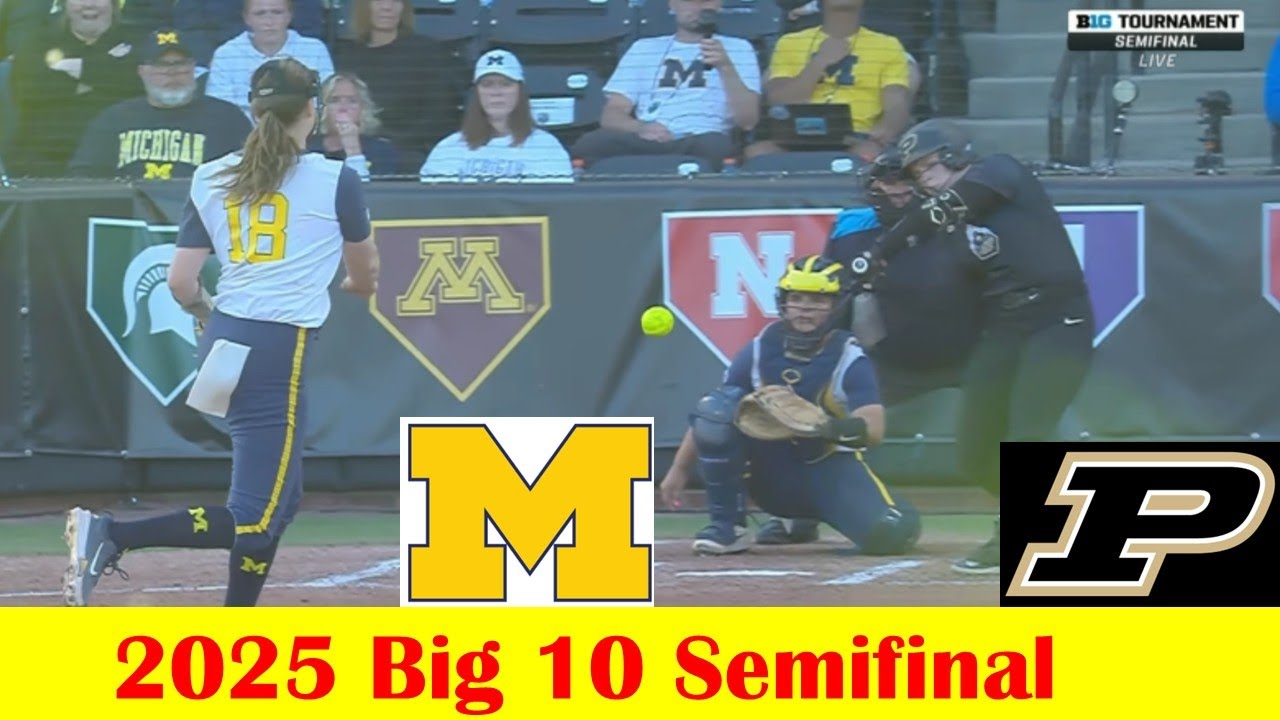 Purdue vs Michigan Softball Game Highlights, 2025 Big 10 Semifinal