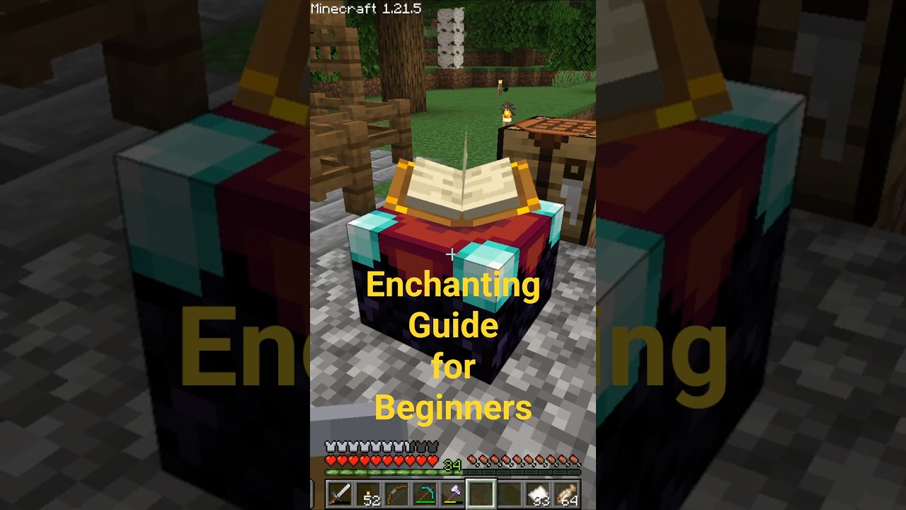 Guide to Minecraft Enchanting - Enchanting Table, Anvil and Grindstone (Beginner-Friendly!)