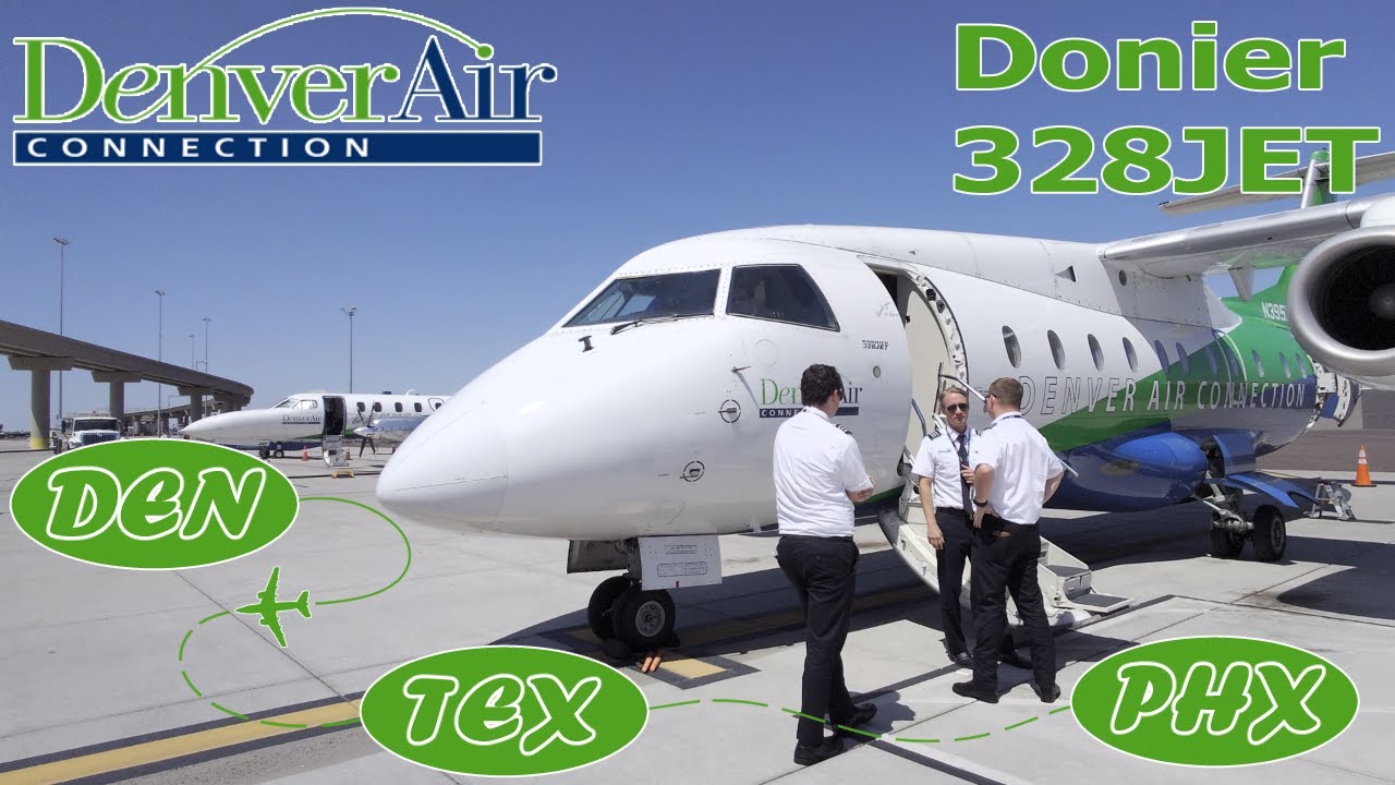 Flight Review - Flying to Telluride on the Smallest Passenger Jet - Denver Air Connection D328JET