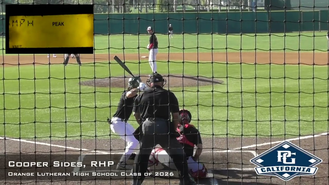 Cooper Sides Prospect Video, RHP, Orange Lutheran High School Class of 2026, at South Hills
