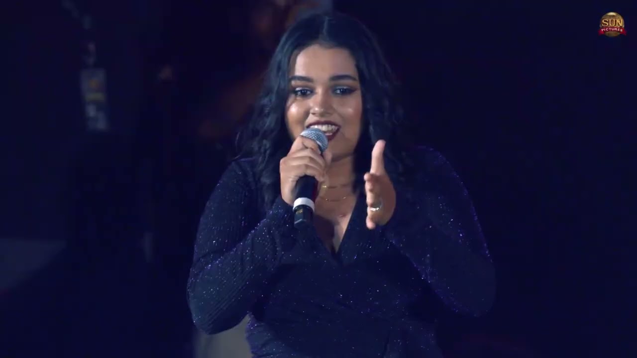 Anirudh & Sublahshini's live performance of Monica Song | Coolie Song Launch Event