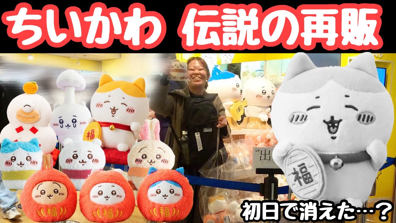 【ちい活vlog】初日に当選したのに招福ハチワレが・・・【新商品・再販】