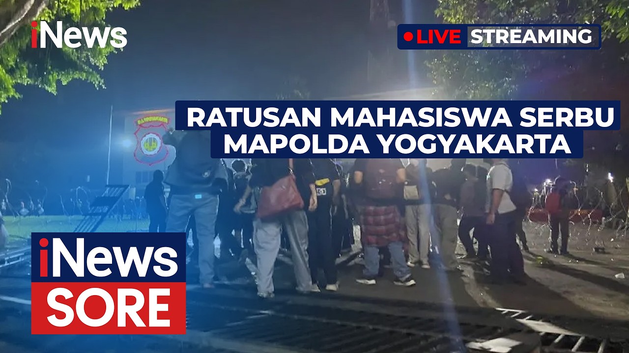 🔴LIVE | Ratusan Mahasiswa Serbu Mapolda Yogyakarta, Buntut Brimob Aniaya Pelajar | iNews Sore (25/2)