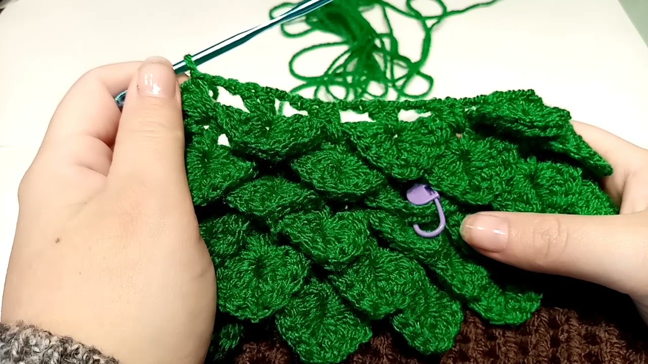 Tutorial: Crocodile stitch on the round