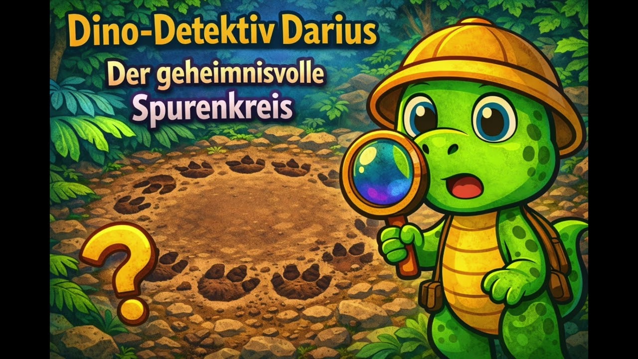 👣😶‍🌫️ Dino-Detektiv Darius und der geheimnisvolle Spurenkreis | Dino Abenteuer Hörbuch mit Darius 🦖