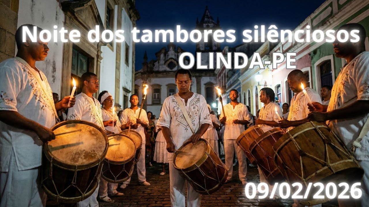 🔴 TÁ AO VIVO:🎥09-02 Noite dos Tambores Silenciosos – A Celebração da Ancestralidade em Olinda 🥁