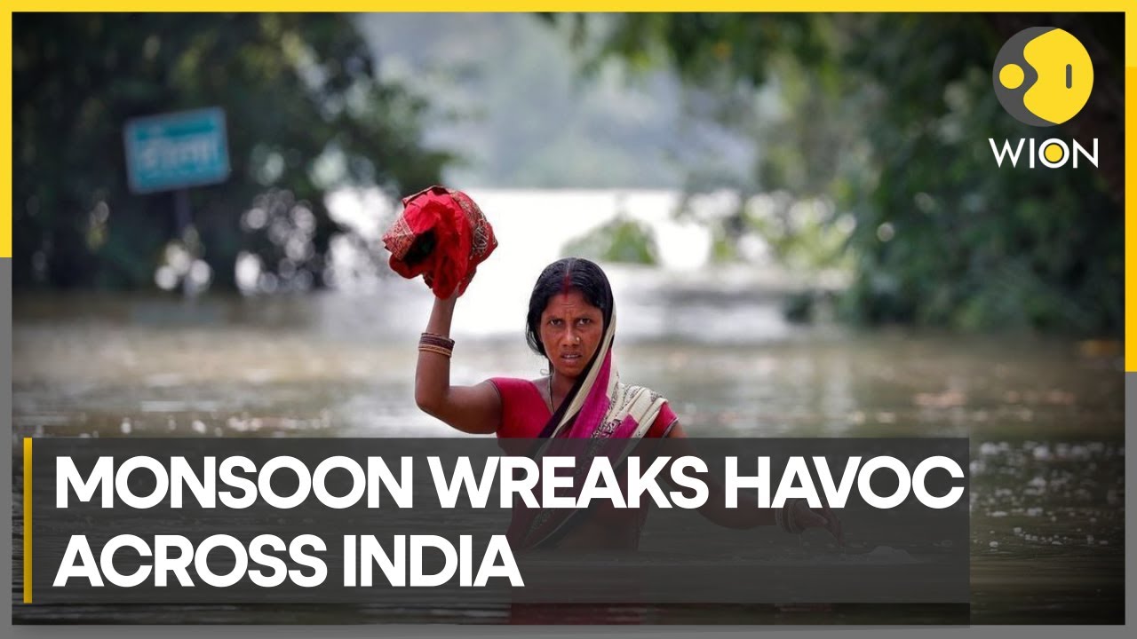 India hit by second wave of monsoon rain, alerts in states across India | WION Climate Tracker