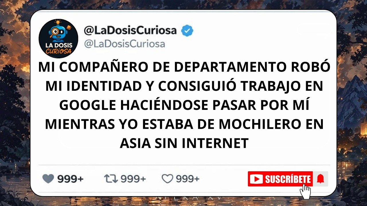 Regresé de ASIA y descubrí que mi COMPAÑERO llevaba 4 MESES trabajando en GOOGLE con MI NOMBRE