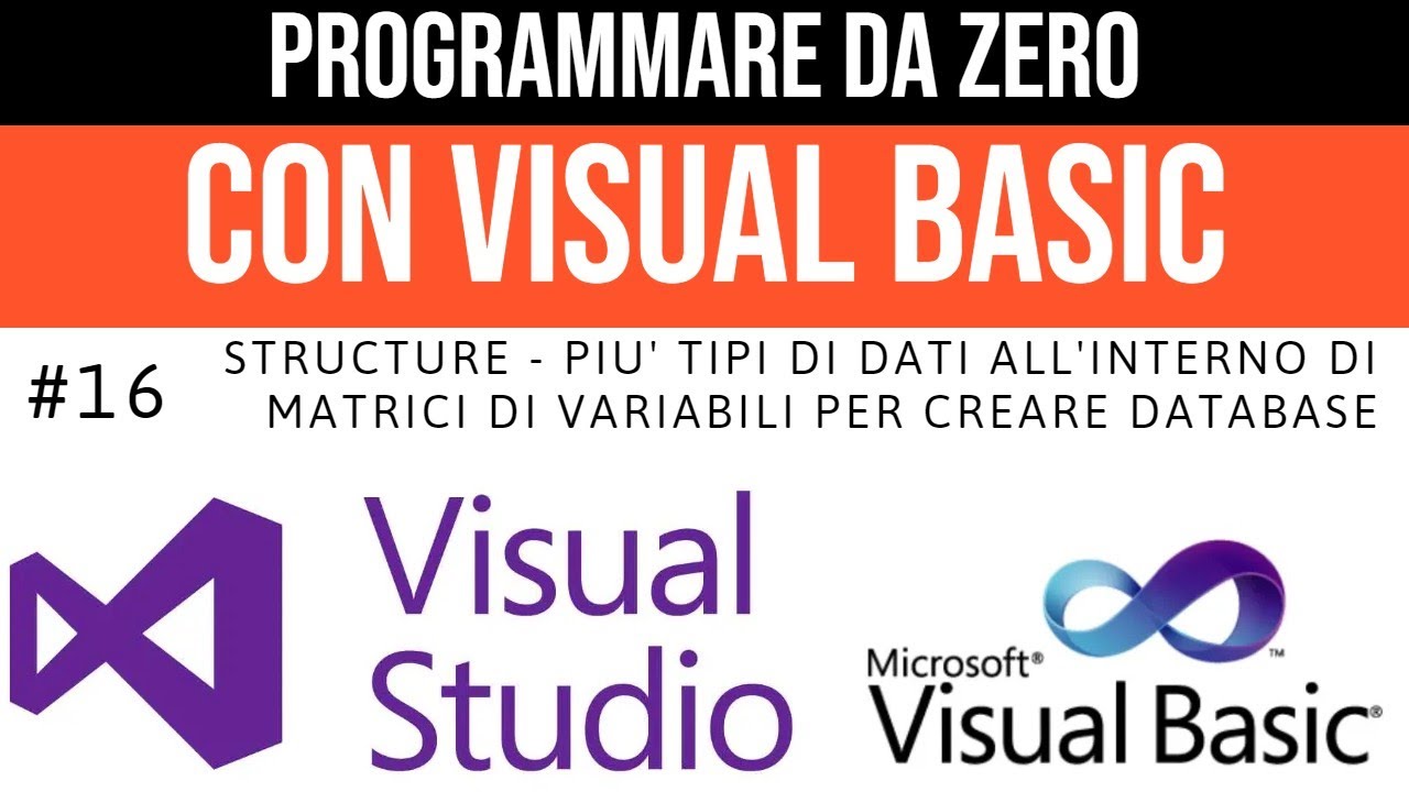 #16 Le STRUTTURE per creare DATABASE e gestire dati - Programmare da zero in Visual Basic