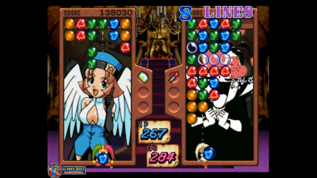 Magical Drop 4/F (1999, PlayStation) - 19 of 30: Temperance / XIV. テンペランス [1080p60]