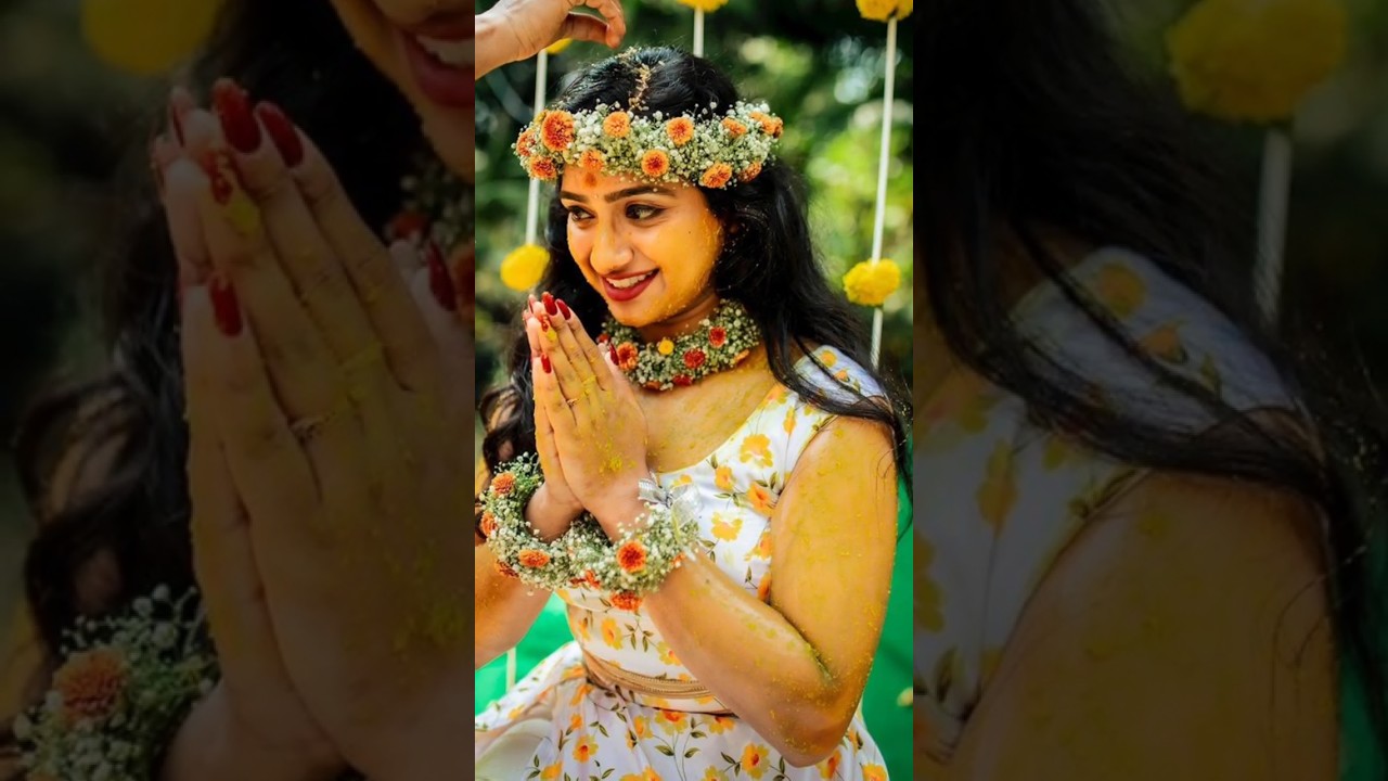 🌹trinayani/ashika gopal padukone🌹 haldi photos🌹#youtubeshorts#viral#trinayaniserial😍🌹🥰🙏👍