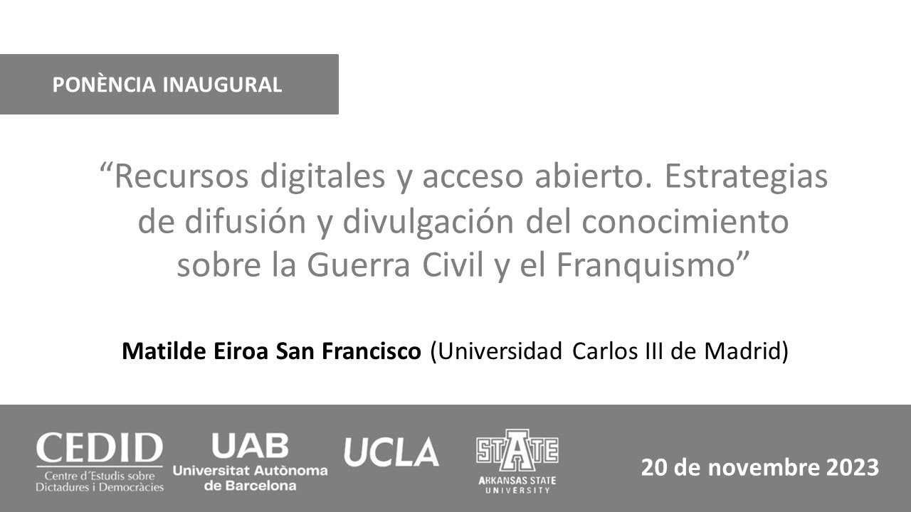 1. M. Eiroa: Recursos digitales y acceso abierto