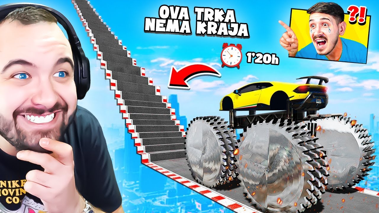 OVO TRAJE SKORO 100 MINUTA?! NAJDUŽA TRKA IKADA U GTA 5! 🤯 (Šone vs Impe) - SPECIJAL!