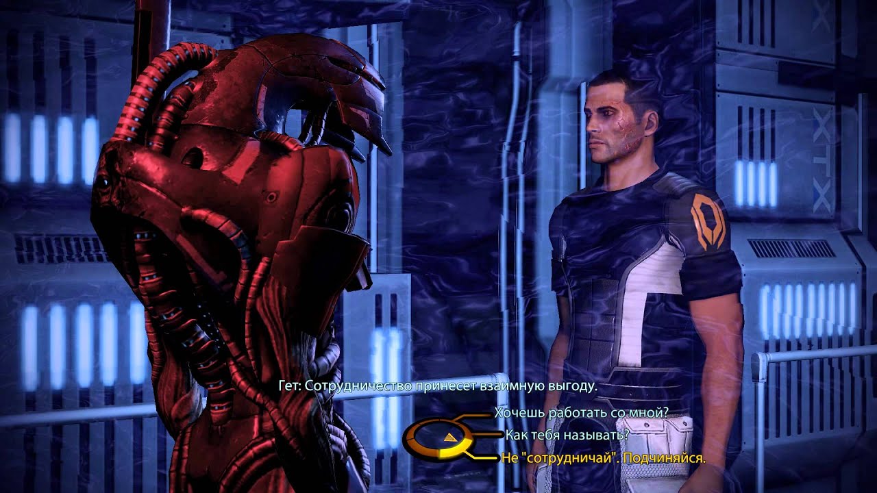 Mass Effect 2 диалог с Легионом