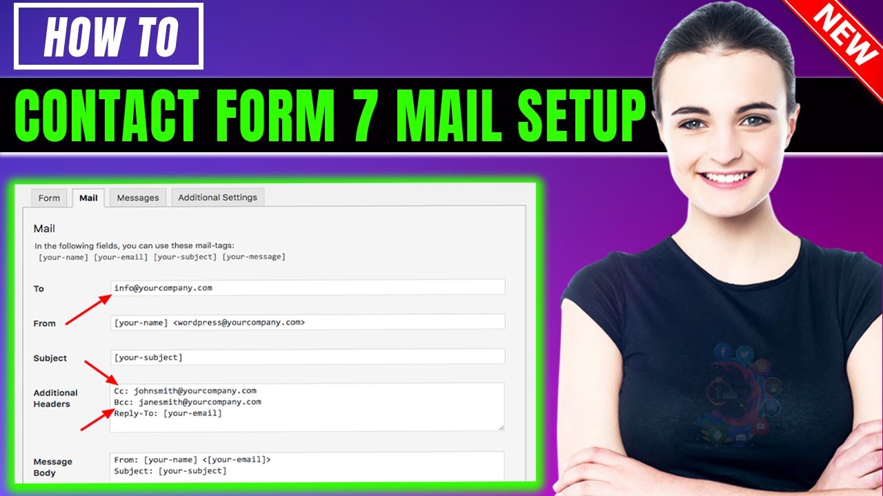 Настройка электронной почты в Contact Form 7 (2026) | Как создать форму и настроить электронную п...
