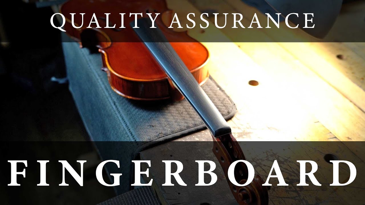 Violin Building: Fingerboard Shaping at Infiniti Strings