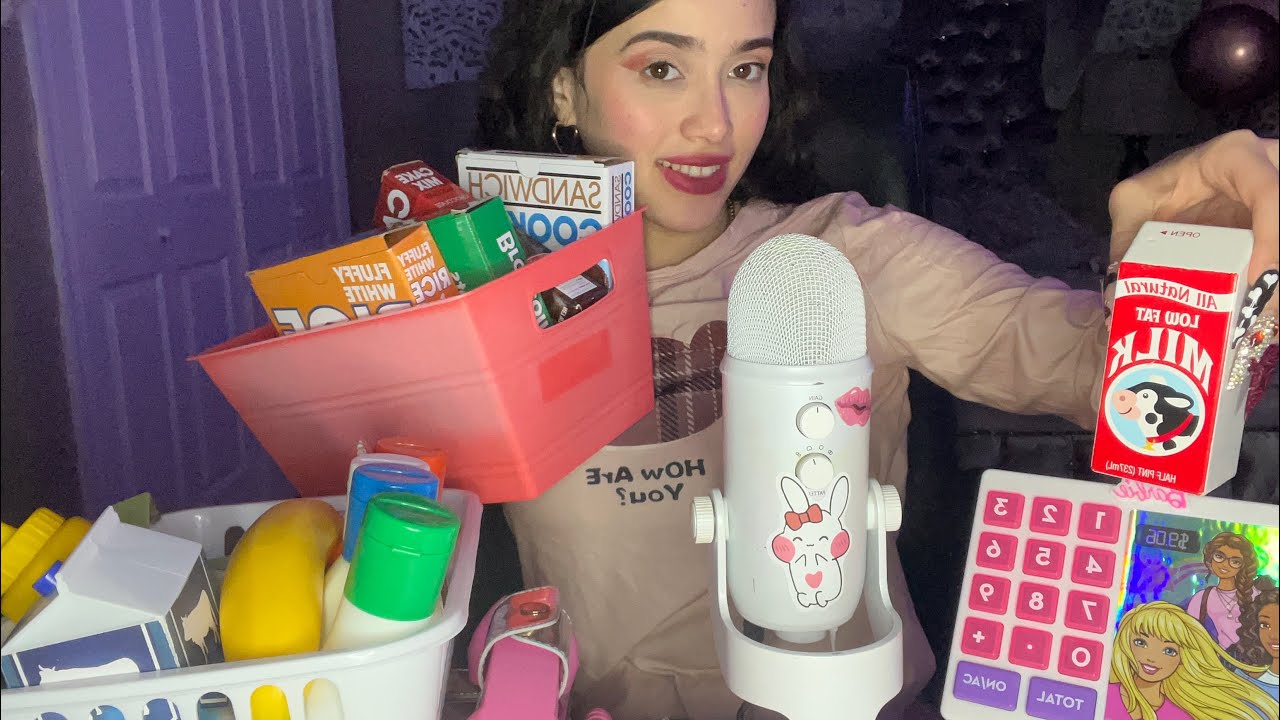 ASMR~ ROLE~PLAY LA CHICA TE COBRA EN EL SUPERMERCADO Y OPINA DE TUS COMPRAS/ TAPPING, PARA 💤DORMIR