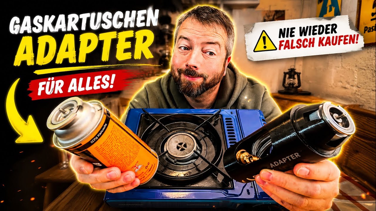 Allgas Adapter für eure Camping Gaskocher 🔥  es passt jede Schraubkartusche 🤨 