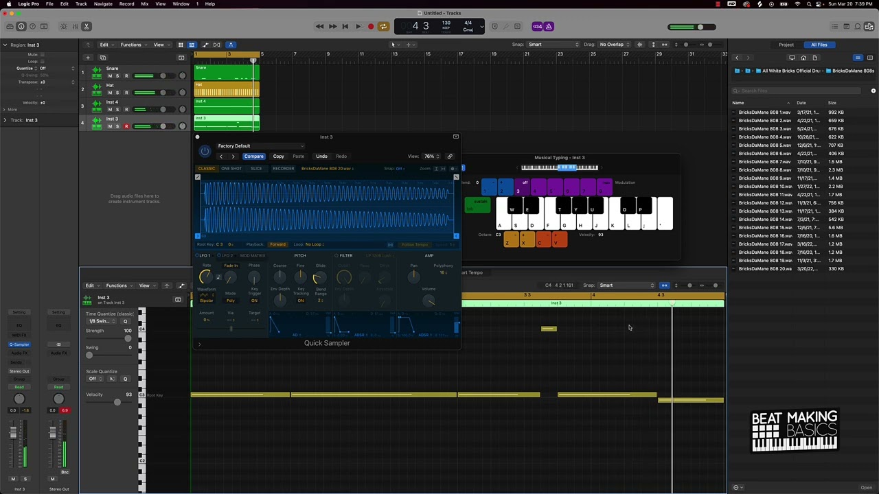 How To Make 808 Slides EASY In Logic Pro X