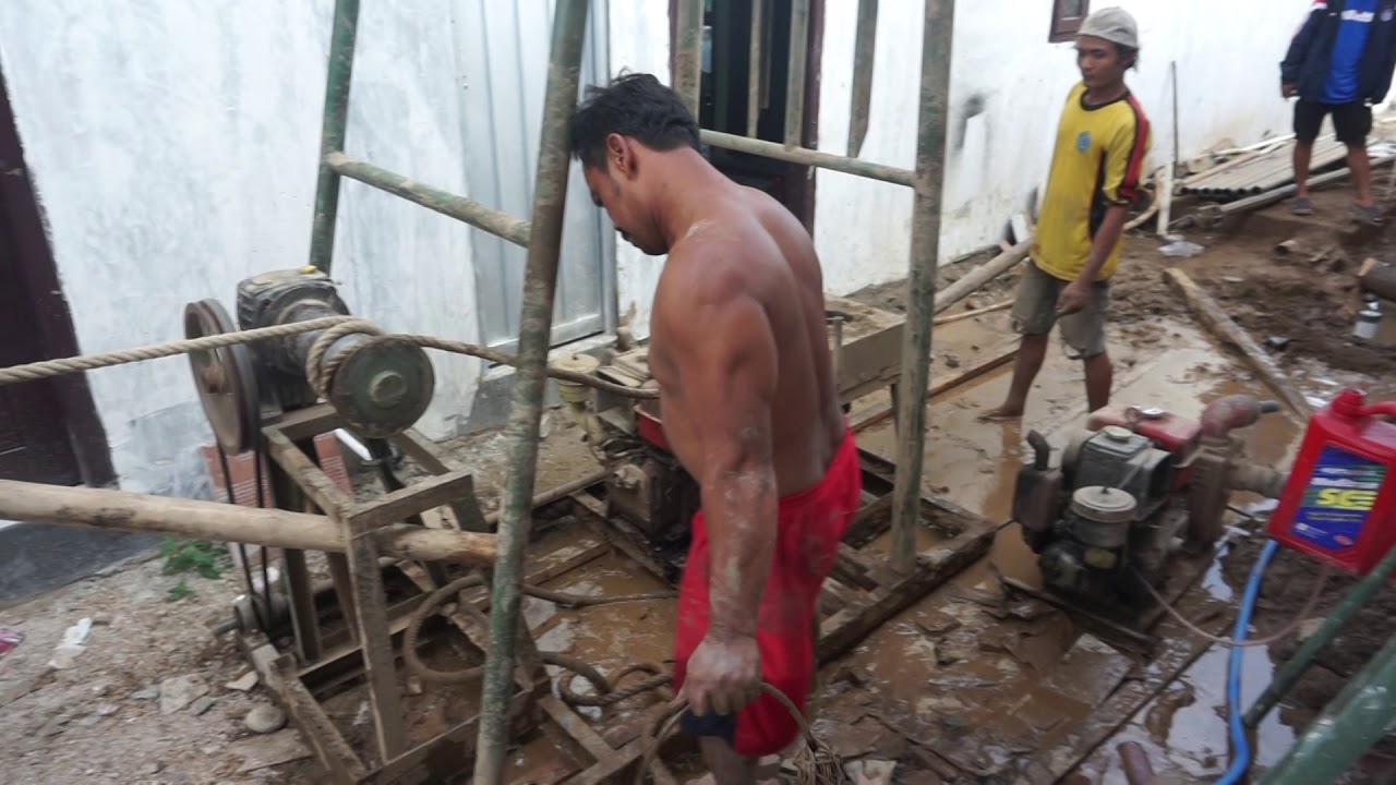 Proses pembuatan Sumur rumah SUBSIDI, perumahan griya pringgitan asri