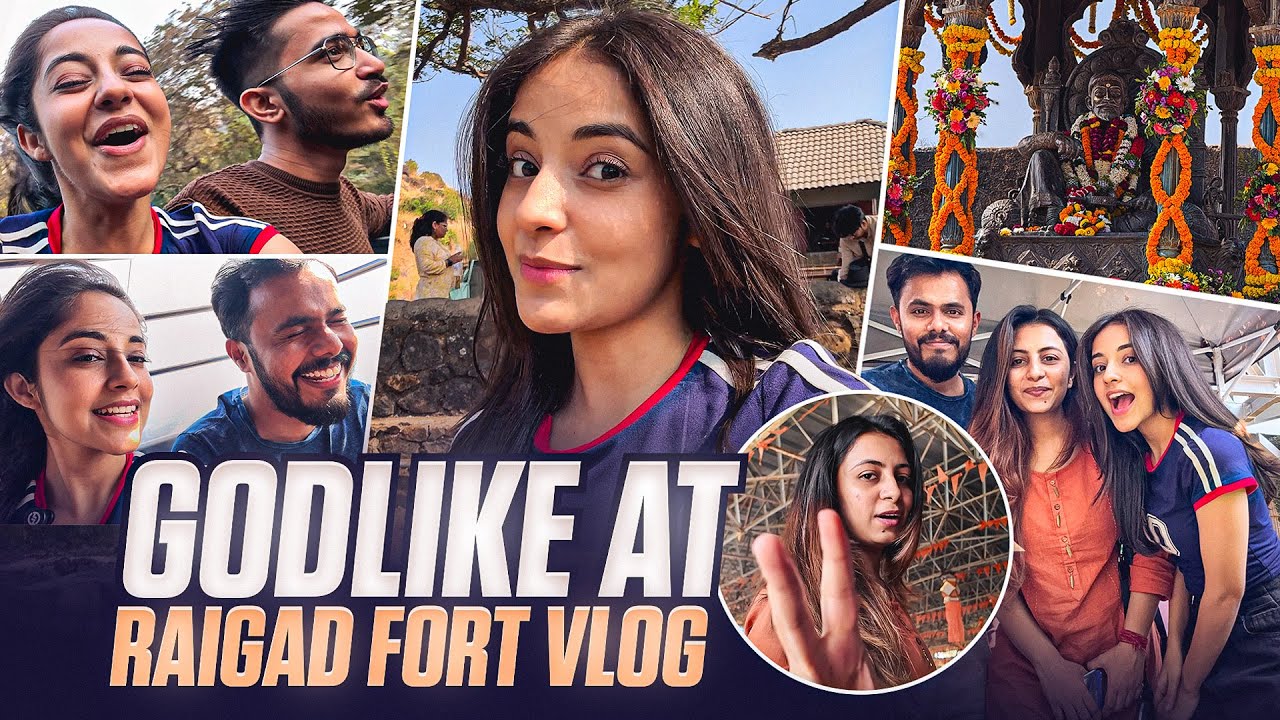 FIRST TIME AT RAIGAD FORT WITH GODLIKE! 🔥 ( FIGHTS, ROASTS & BLESSINGS ) VLOG