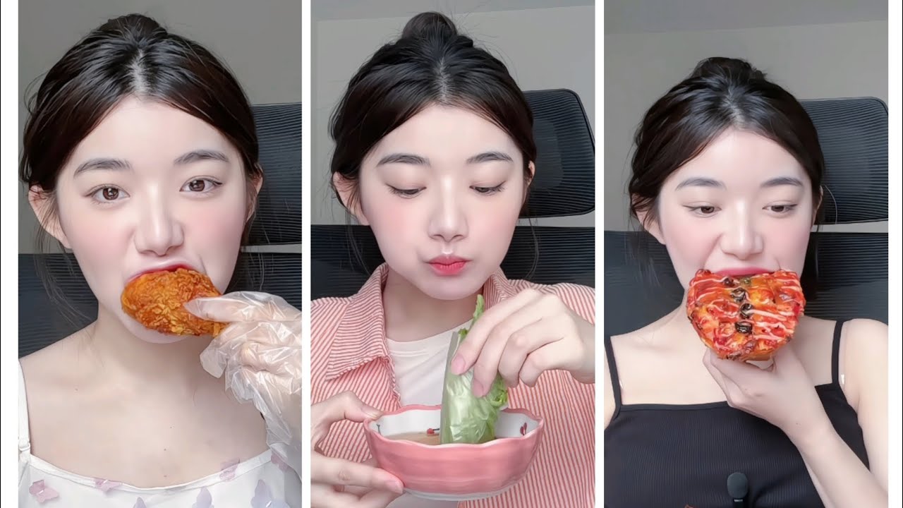 ~~ Ăn cả thế giới cùng Quynh Truong^^ || Tiktok 🍟🌯🍓🥯🍕🍦