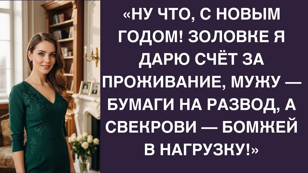 На Новый год я подарила родне выселение, мужу развод, а себе — долгожданную тишину!